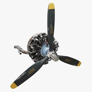 Old Radial Aircraft Engine SC