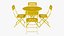 fermob lorette chair table set