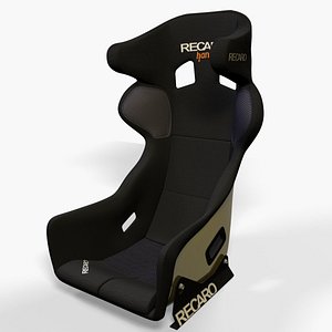 recaro pro racer racing seat 3d model