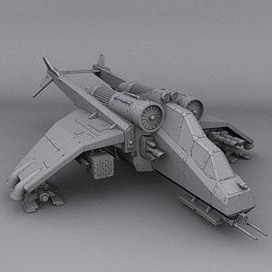 fighter air airplane 3d model