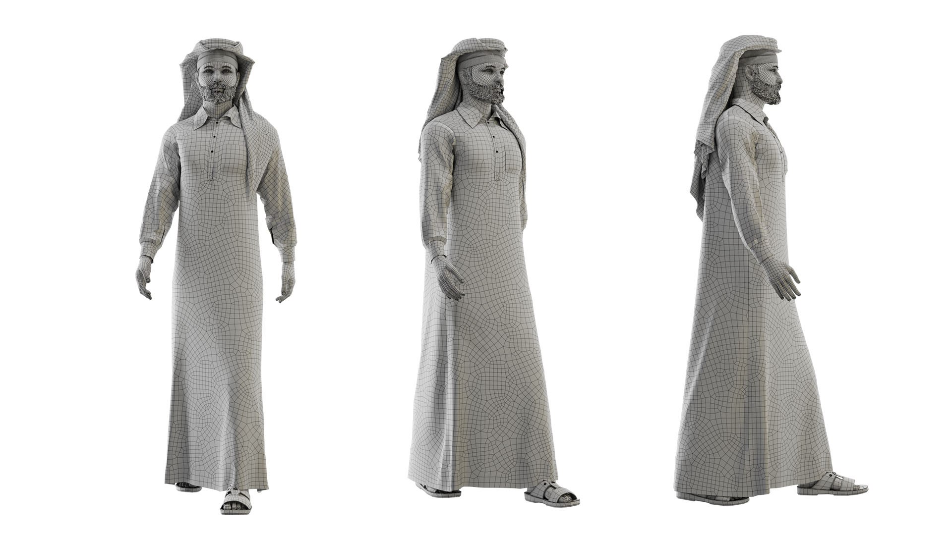 Arab Man 3D Model - TurboSquid 2129642