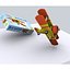Spielzeugpropellerflugzeug - Lowpoly