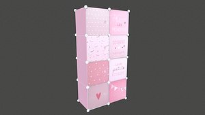 Wardrobe Children Pink Wardrobe