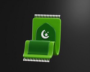 Islamic prayer rug 3D model