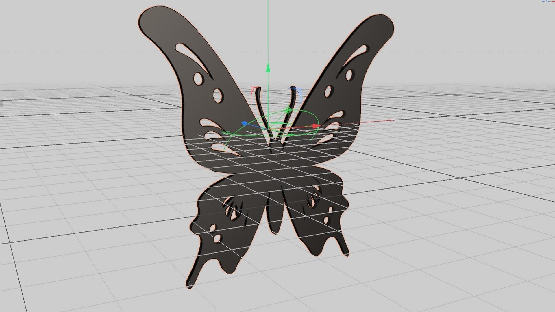 3D 3D Butterfly Gold Model - TurboSquid 2145351