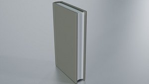Minimalist Modern Hardcover Book 3D Model model