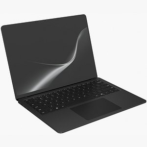 3D Microsoft Surface Laptop 2026 13 8 Rigged Black model