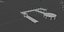 Wooden walkway modular 3D model