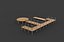 Wooden walkway modular 3D model