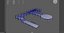 Wooden walkway modular 3D model