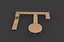 Wooden walkway modular 3D model