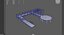 Wooden walkway modular 3D model