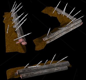 free max model wooden wall