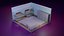 3D model dorm room