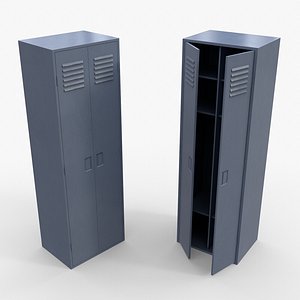 PBR School Gym Locker 09 - Grey