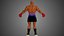 Lutador africano masculino de boxe e MMA