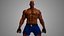Lutador africano masculino de boxe e MMA