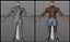 Lutador africano masculino de boxe e MMA