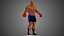 Lutador africano masculino de boxe e MMA