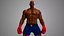 Lutador africano masculino de boxe e MMA