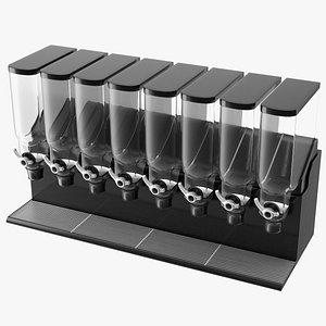 Free Flow Wall Mounted Bulk Dispenser 3D model