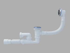 Plumbing siphon for the bath