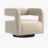 NICO RETURN SWIVEL CHAIR by Mitchell Gold  Bob Williams