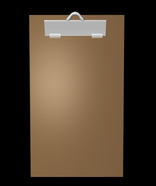 clipboard board 3d model
