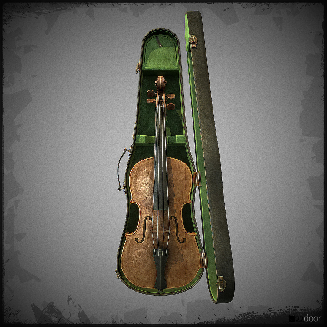 violin normal 3d model