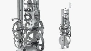 Silver Clockwork Gear