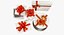 3D Santa Bag and Gift Boxes Collection V2 model