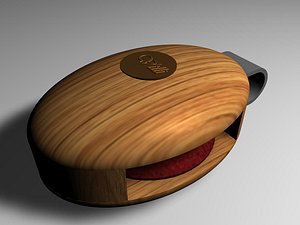 traditional wooden block 3d model