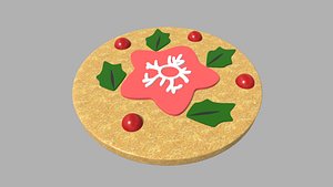 Circle Star Cookie Christmas