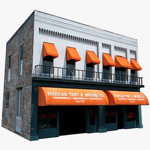 3d old style saloon bar model