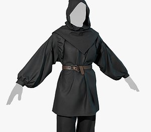 Túnica de ropa medieval para hombres Modelo 3D $39 - .3ds .c4d .fbx .ma  .obj .max - Free3D