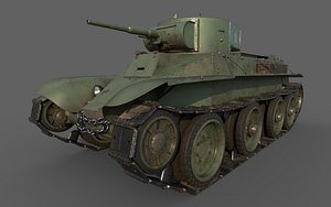 3D Soviet Tank BT-5 model