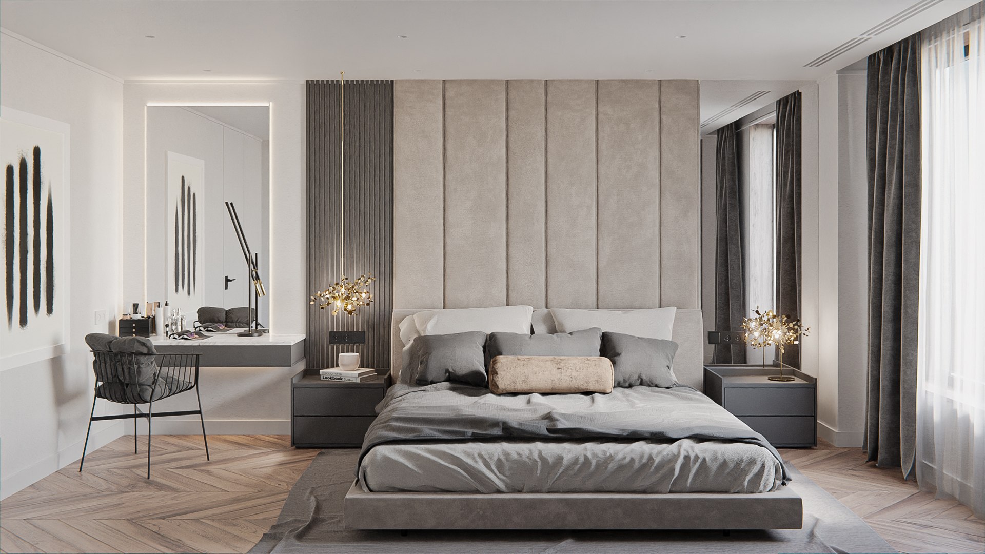 Modern Bedroom Interior Model - TurboSquid 1751674