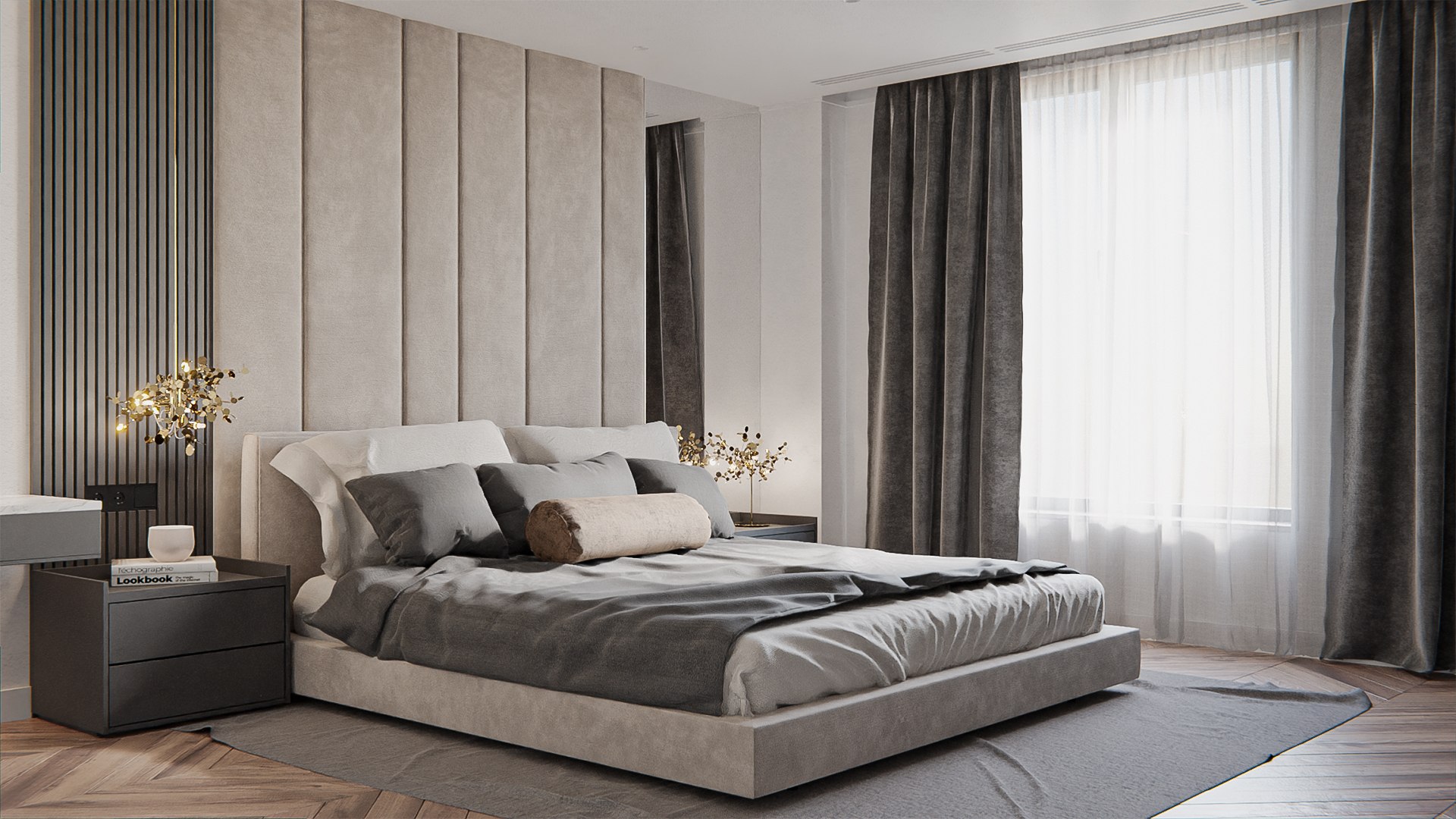 Modern Bedroom Interior Model - TurboSquid 1751674