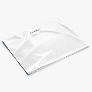 Die-cut plastic bag wide 3D