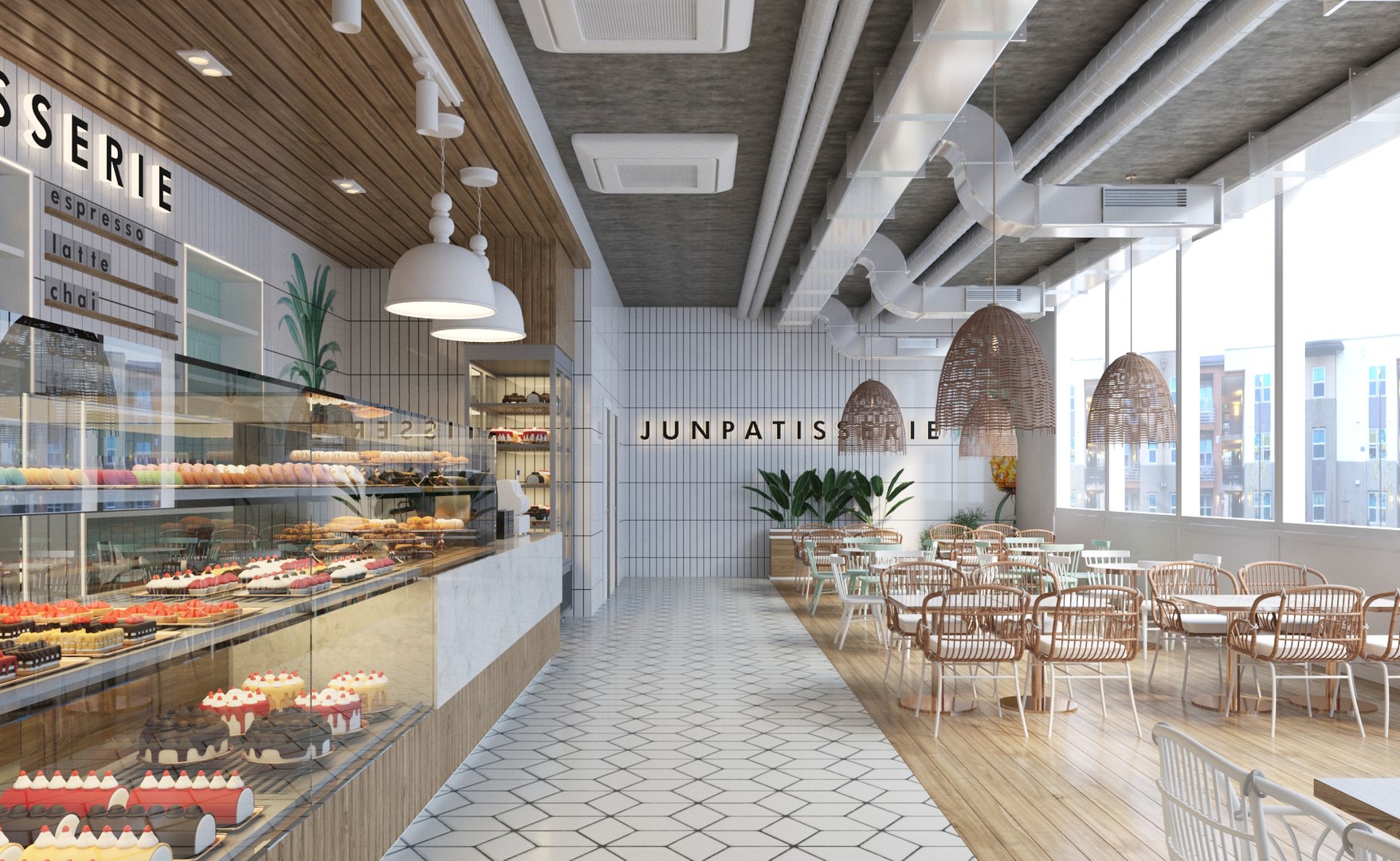 Modern Patisserie Store Interior Model - TurboSquid 2012939