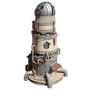 3D post-apocalyptic sci-fi observatory
