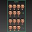 Cartoon Soldier Seconde Guerre mondiale Rigged