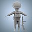 Cartoon Soldier Seconde Guerre mondiale Rigged