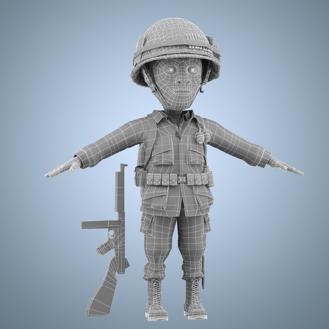 Face Rigged Obj