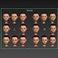 Cartoon Soldier Seconde Guerre mondiale Rigged