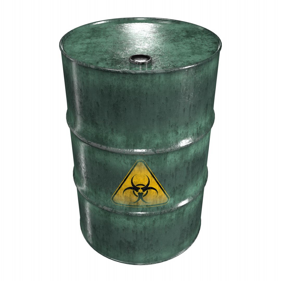 Green Barrel 3D Model - TurboSquid 1547551