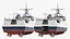 3D Russian Ship 22460 Okhotnik with Helicopter model