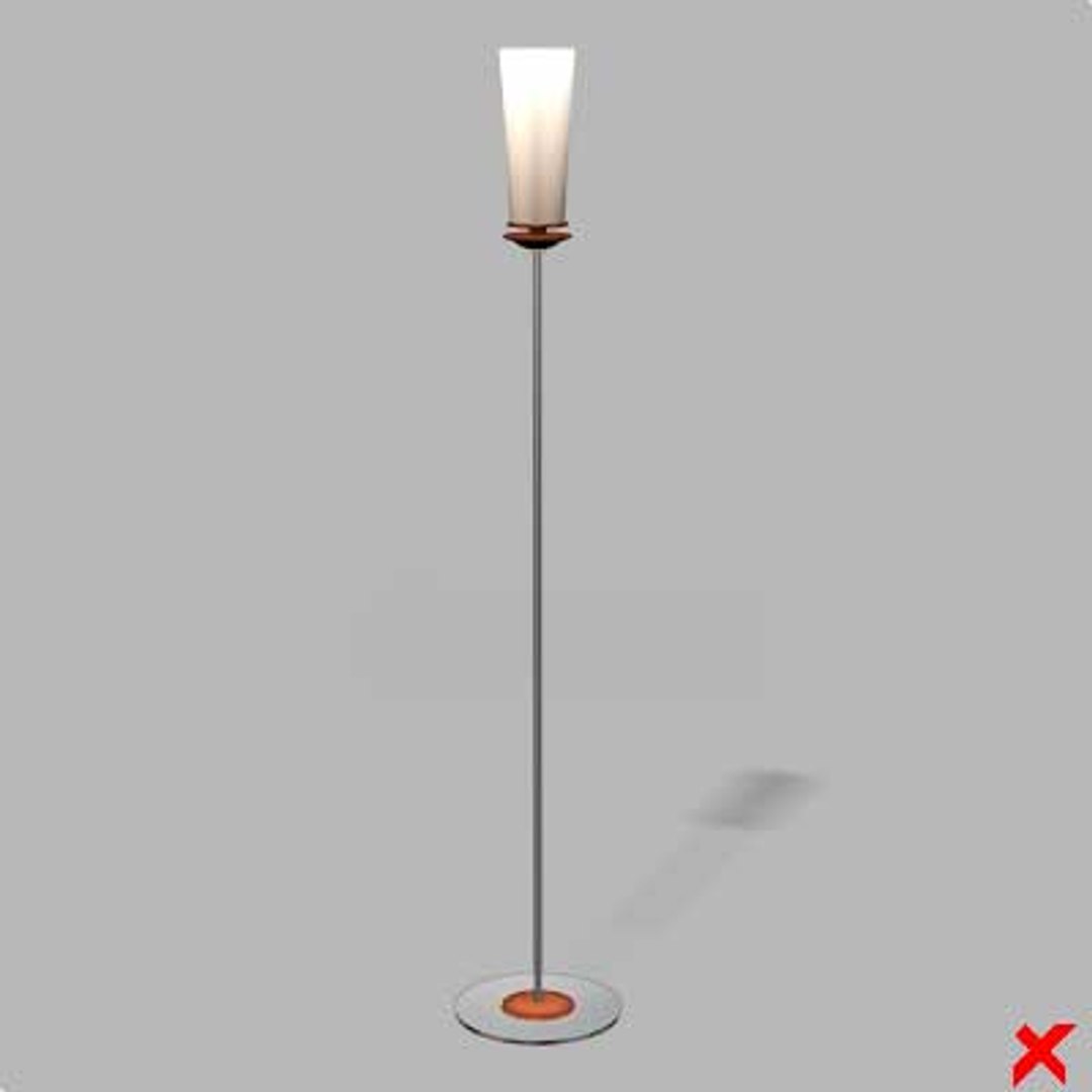 3d lamp standing model