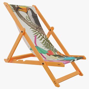 3D Deckchair 01 g model