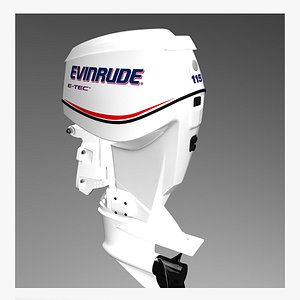 evinrude 115 E-Tech 3D model